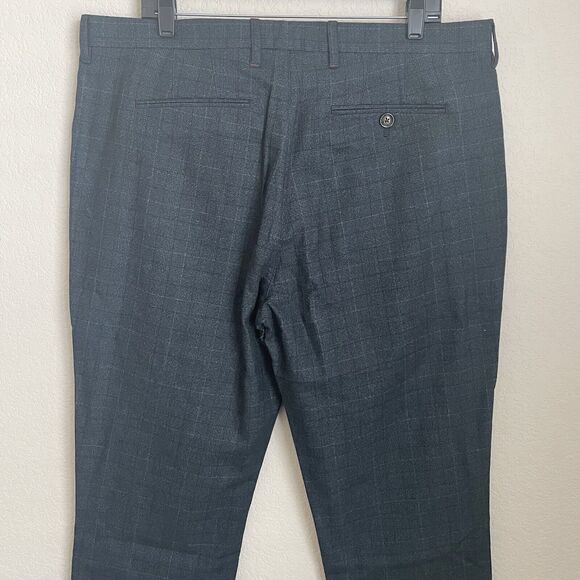 Ted Baker London Men’s Dress Pants 38R Navy Herringbone Wool Blend NWT Formal - Picture 5 of 12